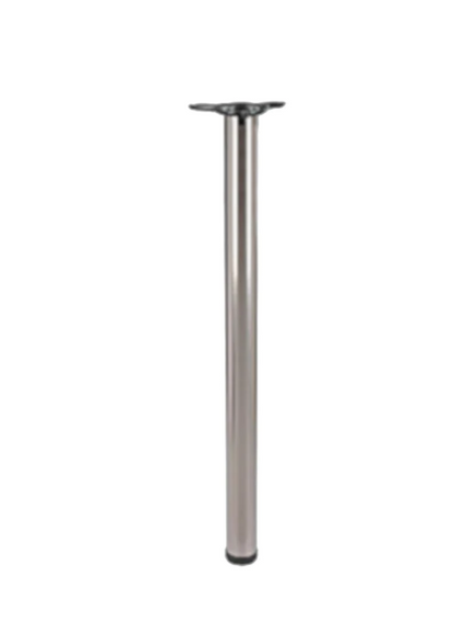 Breakfast Bar Leg, Brushed Nickel - Polished Chrome, 60 X 870mm