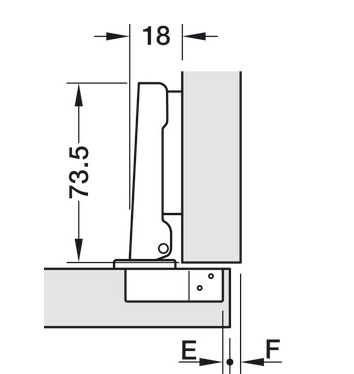 Häfele Metalla 110 SM 105°